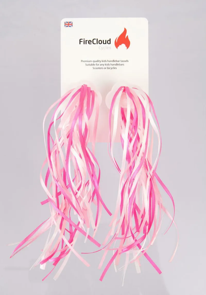 Handlebar Tassels Ribbons Pink-1
